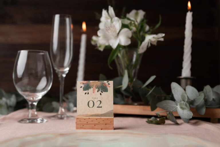 Décoration de table de mariage