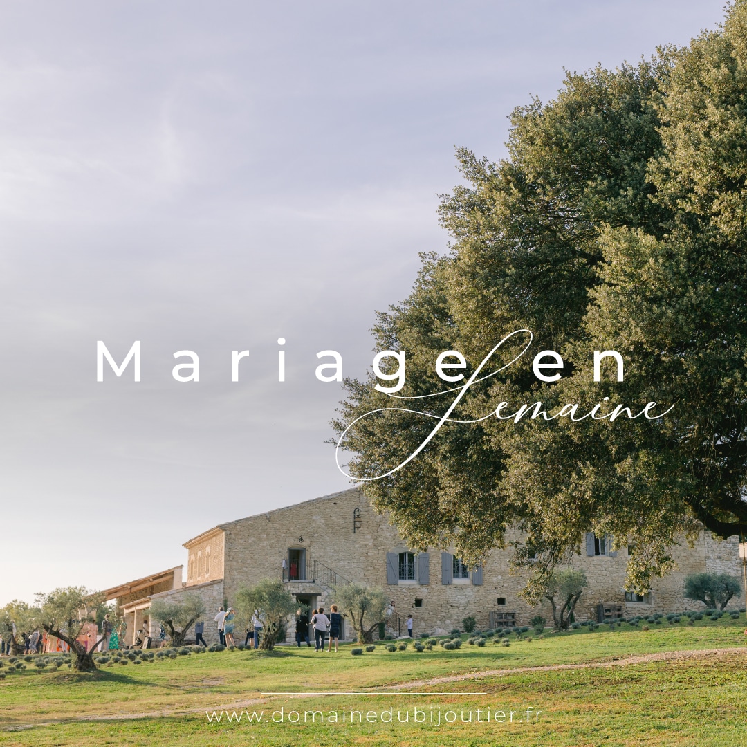 mariage hors saison dans un domaine de mariage de luxe en Provence